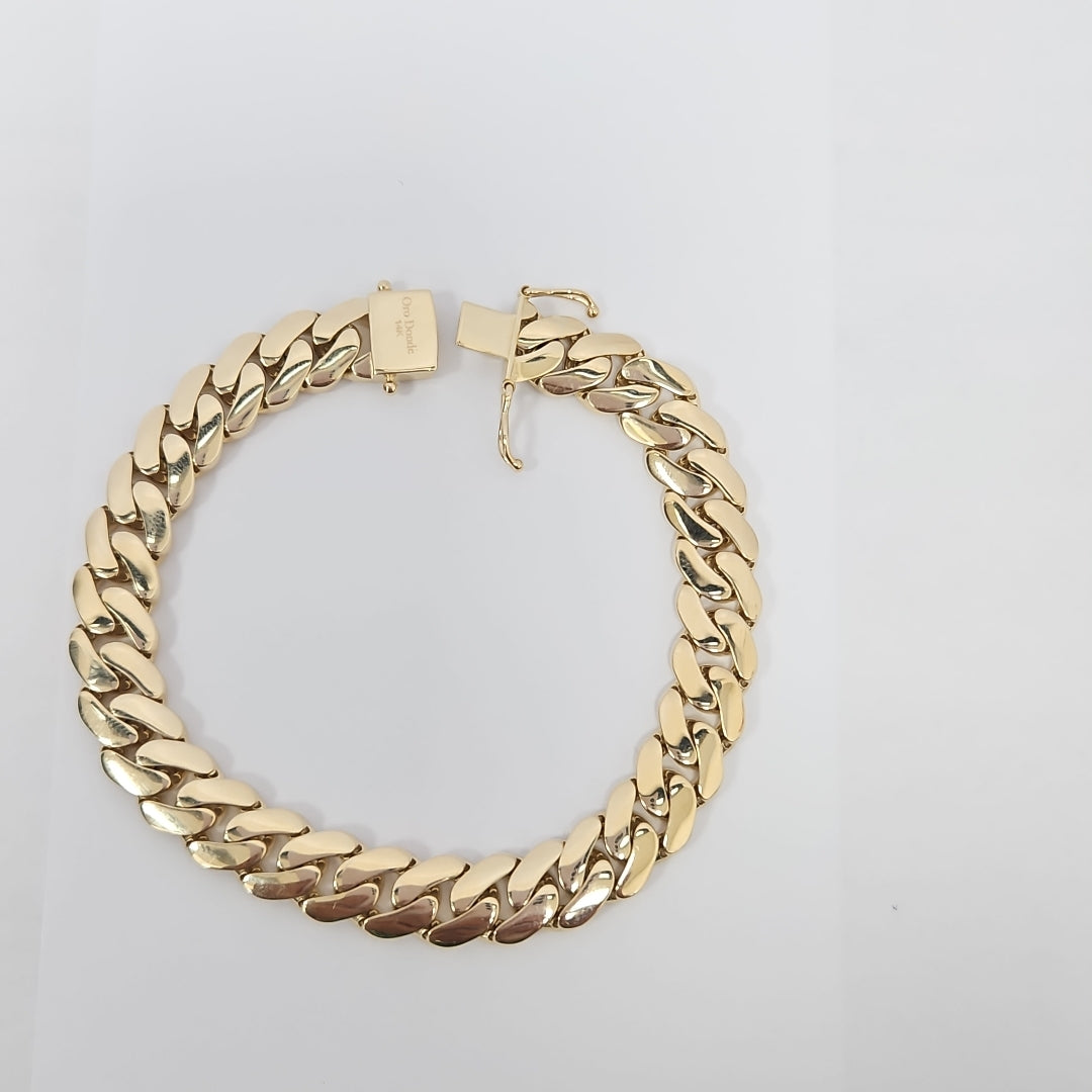 PULSERAS CABALLERO ORO 14K 20.5 (NUEVO)