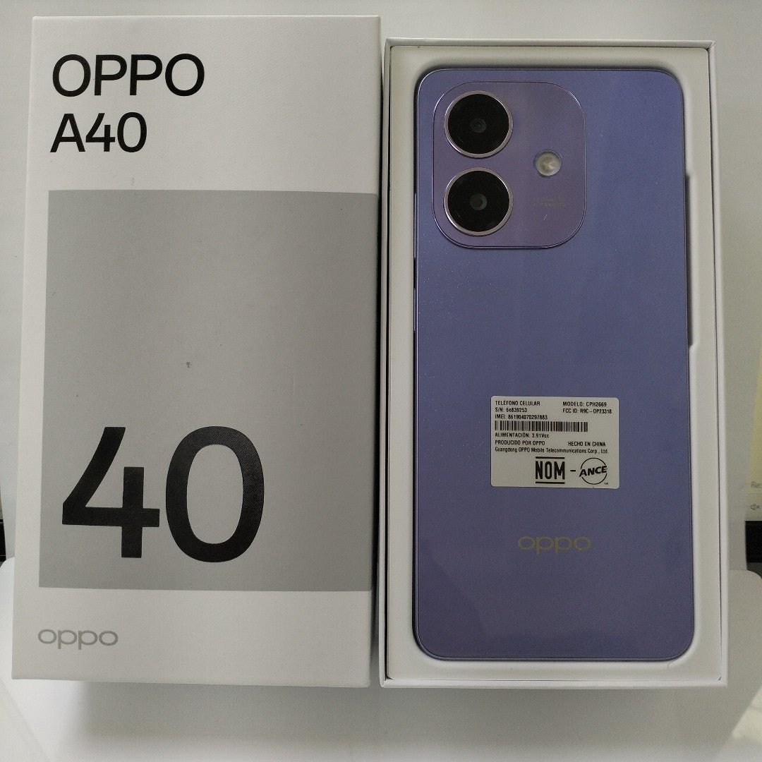 CELULAR OPPO  A40 CPH2669 (2024) 256 GB 4 GB RAM (SEMINUEVO)