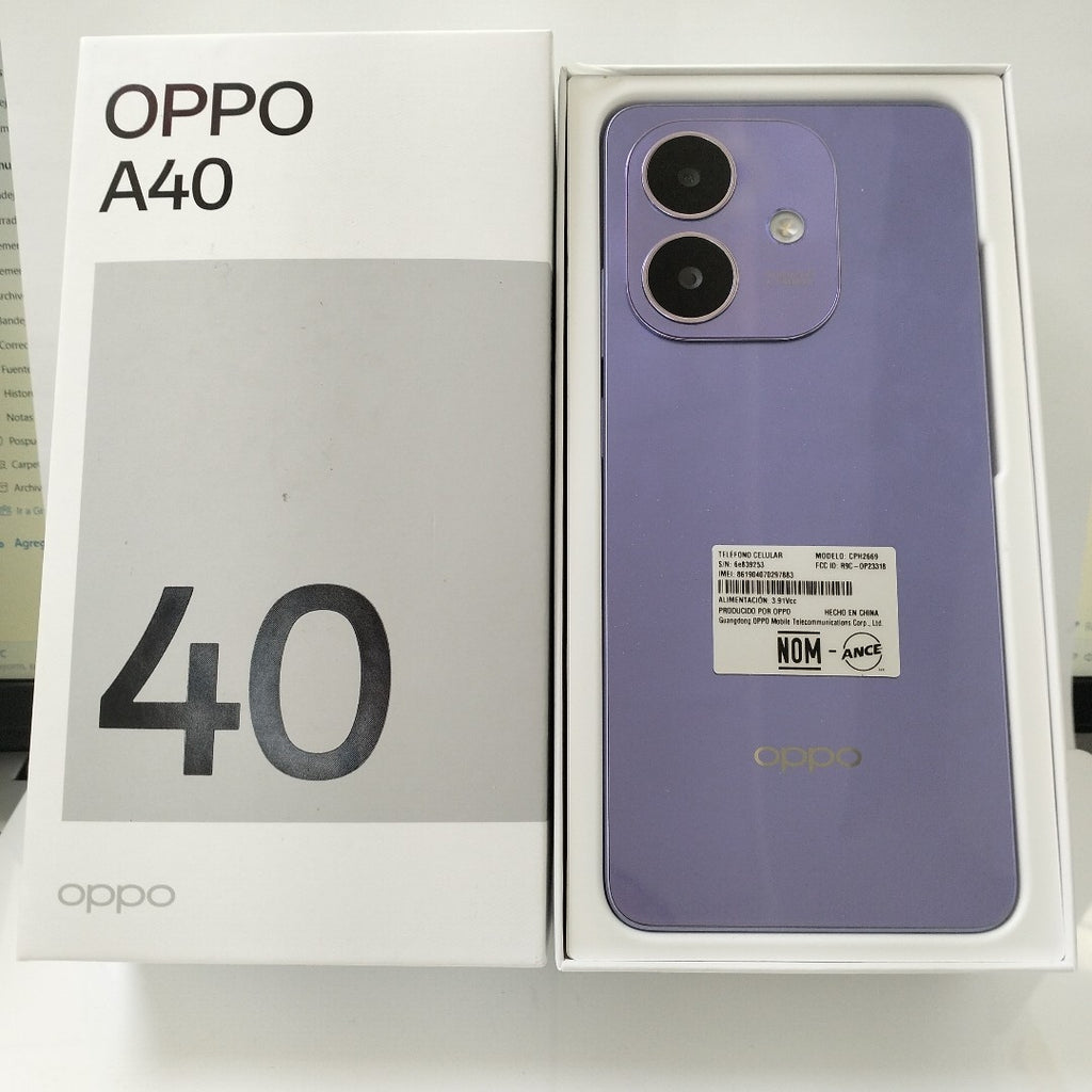 CELULAR OPPO  A40 CPH2669 (2024) 256 GB 4 GB RAM (SEMINUEVO)