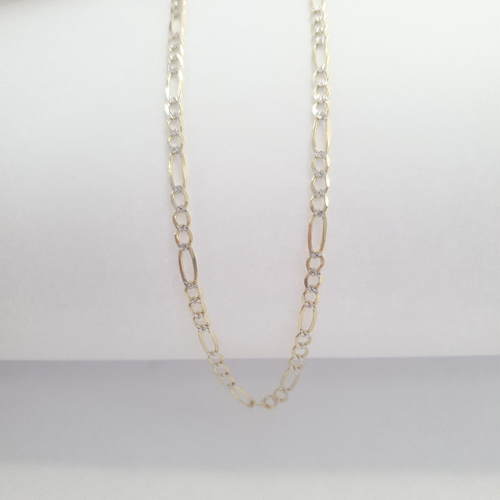 CADENAS CARTIER 3*1 DIAMANTADA ORO 10K 6.4 (NUEVO)
