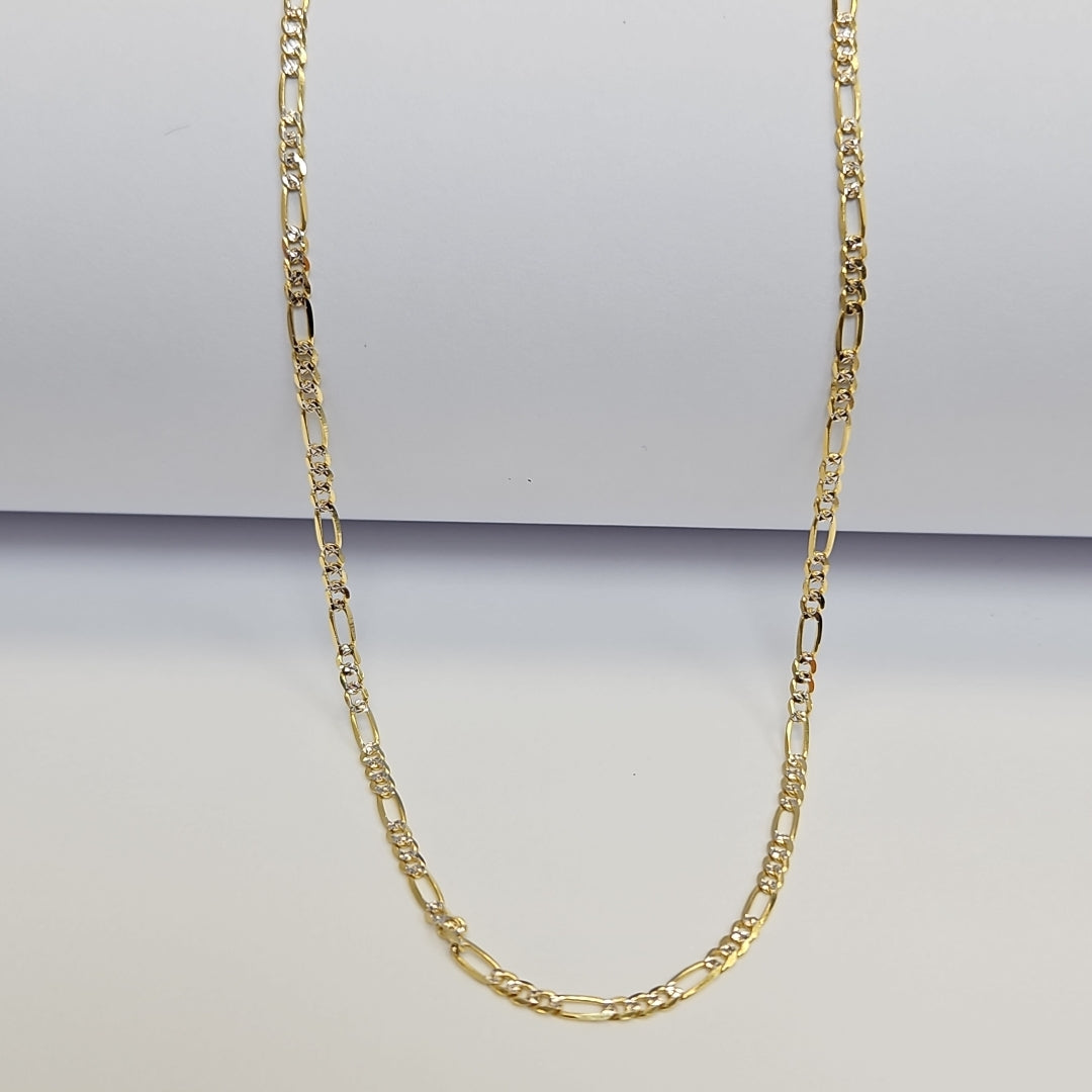 CADENAS CARTIER 3*1 DIAMANTADA ORO 14K 5.1 (NUEVO)