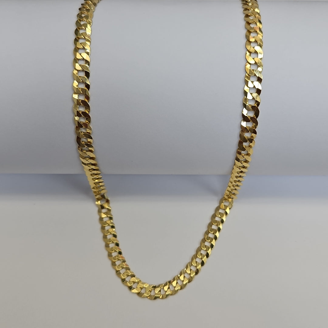 CADENAS BARBADA AMARILLA ORO 14K 24.6 (NUEVO)