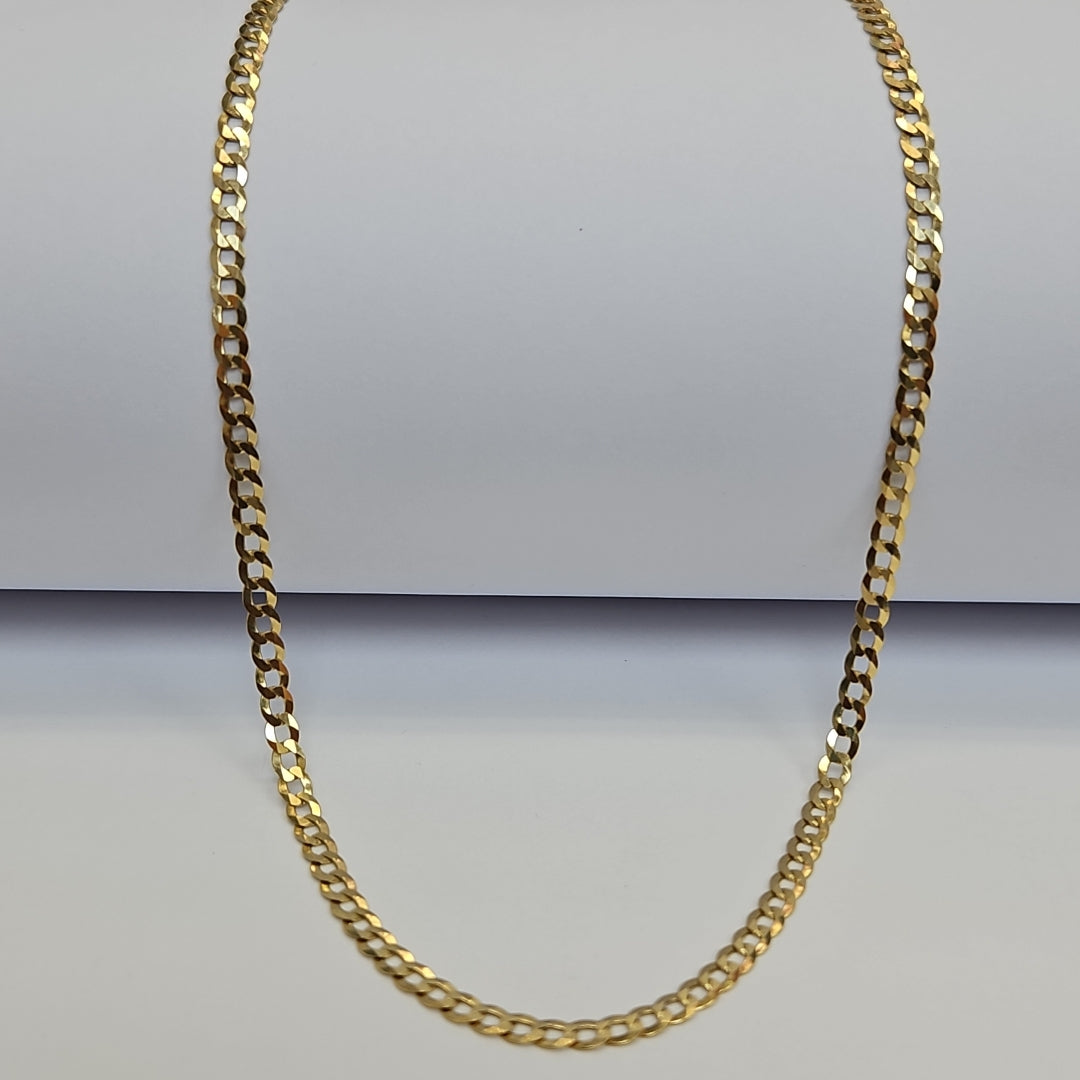 CADENAS BARBADA AMARILLA ORO 14K 7.6 (NUEVO)