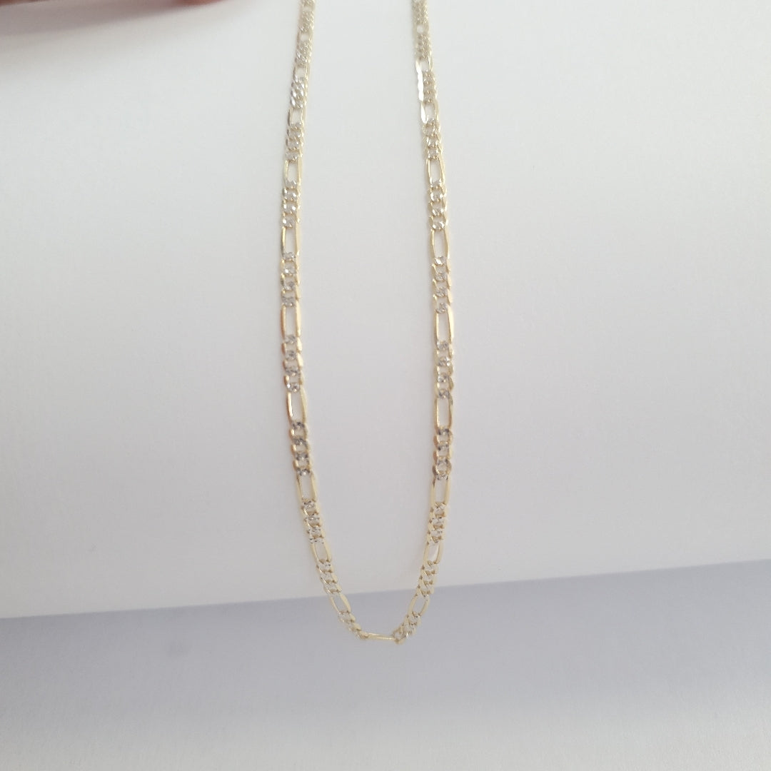 CADENAS CARTIER 3*1 DIAMANTADA ORO 14K 5.1 (NUEVO)