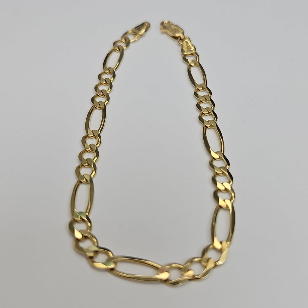 PULSERAS CABALLERO CARTIER 3*1 AMARILLA ORO 14K 6.4 (NUEVO)