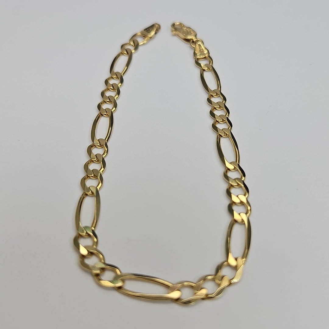 PULSERAS CABALLERO CARTIER 3*1 AMARILLA ORO 14K 6.4 (NUEVO)