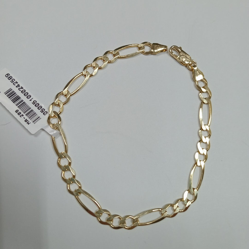 PULSERAS CABALLERO CARTIER 3*1 AMARILLA ORO 14K 6.4 (NUEVO)