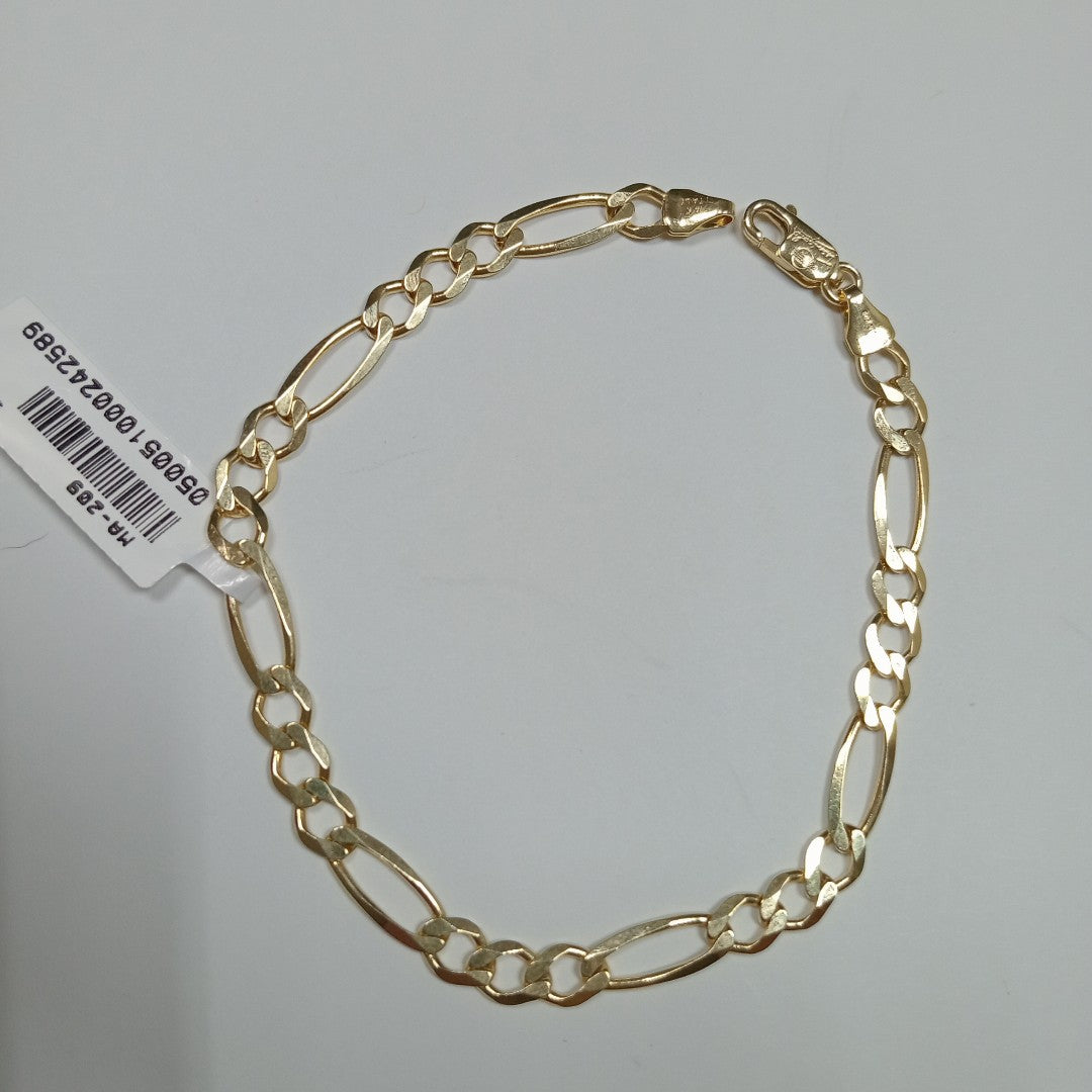 PULSERAS CABALLERO CARTIER 3*1 AMARILLA ORO 14K 6.4 (NUEVO)
