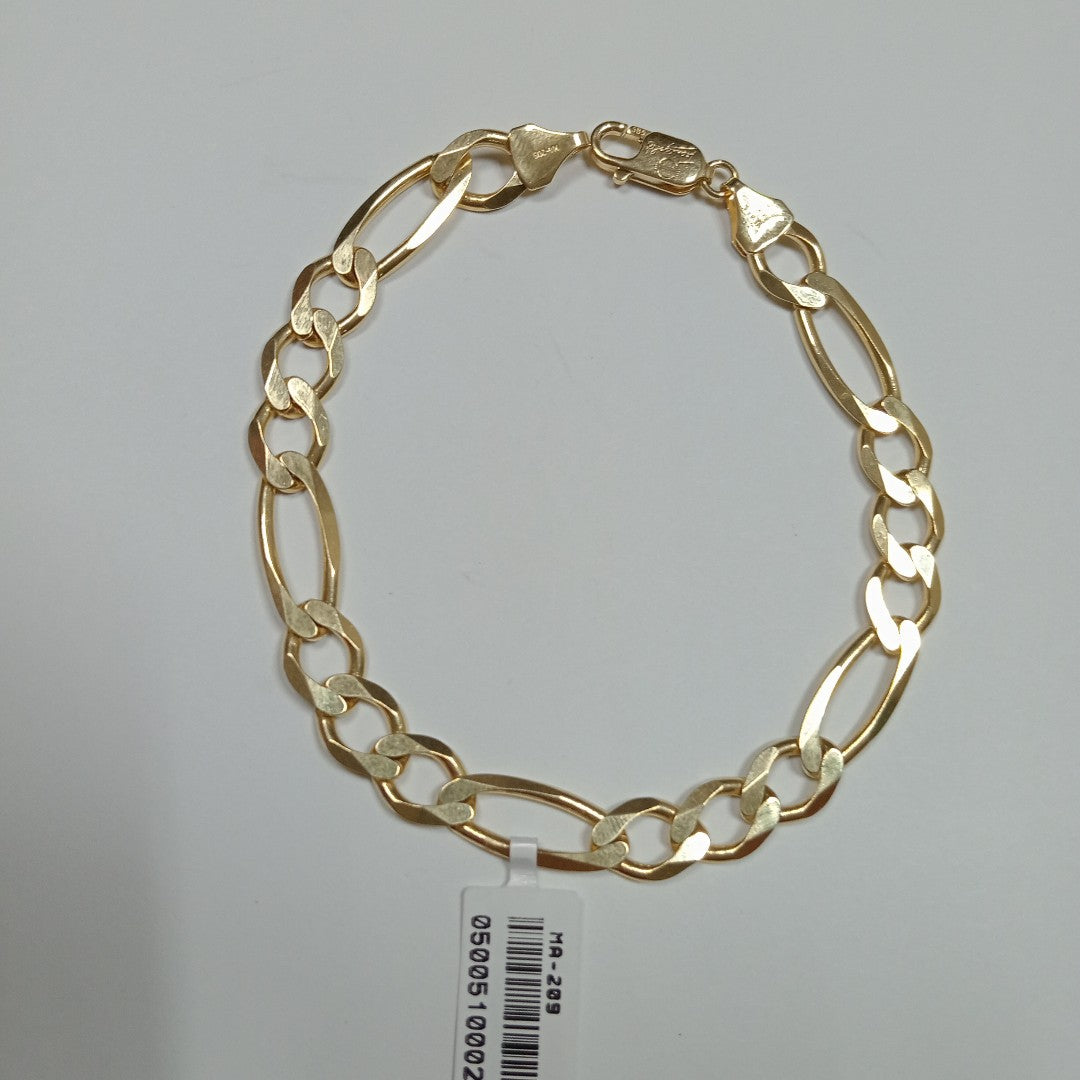 PULSERAS CABALLERO CARTIER 3*1 AMARILLA ORO 14K 14.6 (NUEVO)