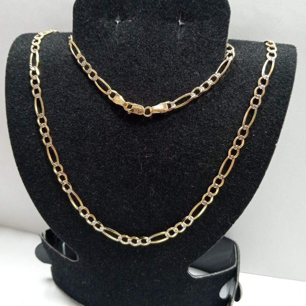 CADENAS CARTIER 3*1 DIAMANTADA ORO 14K 8.5 (NUEVO)