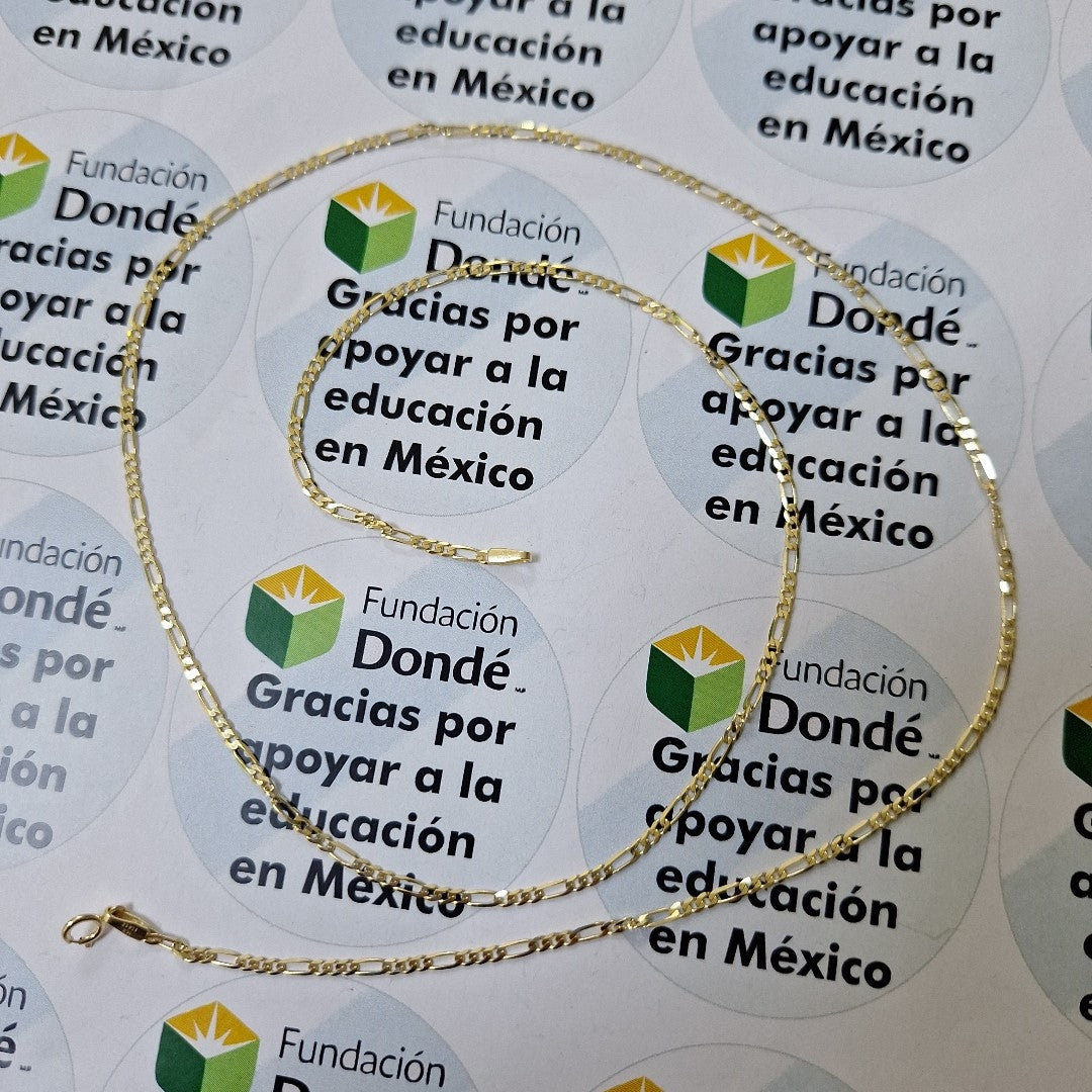 CADENAS CARTIER 3*1 AMARILLA ORO 14K 3.6 (NUEVO)