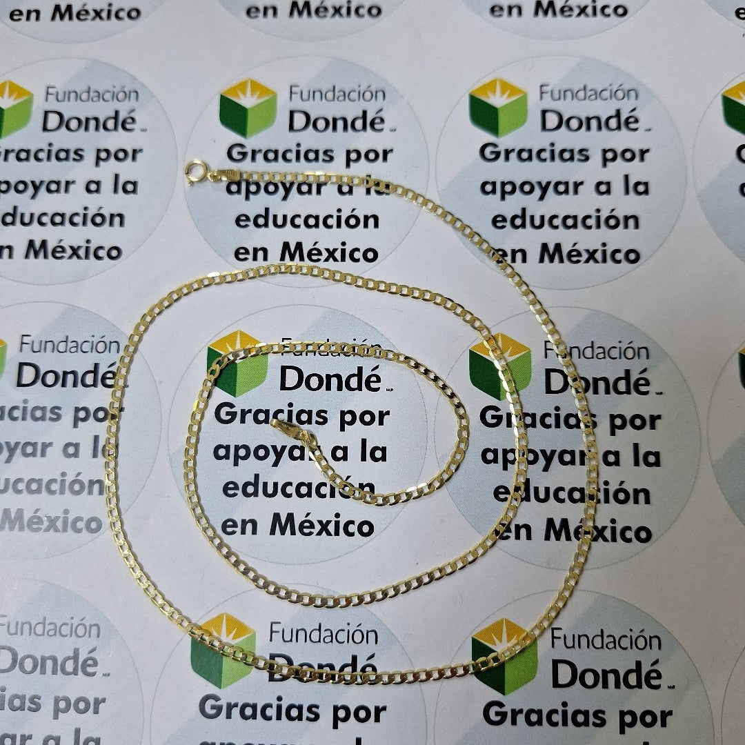 CADENAS BARBADA AMARILLA ORO 14K 4.2 (NUEVO)