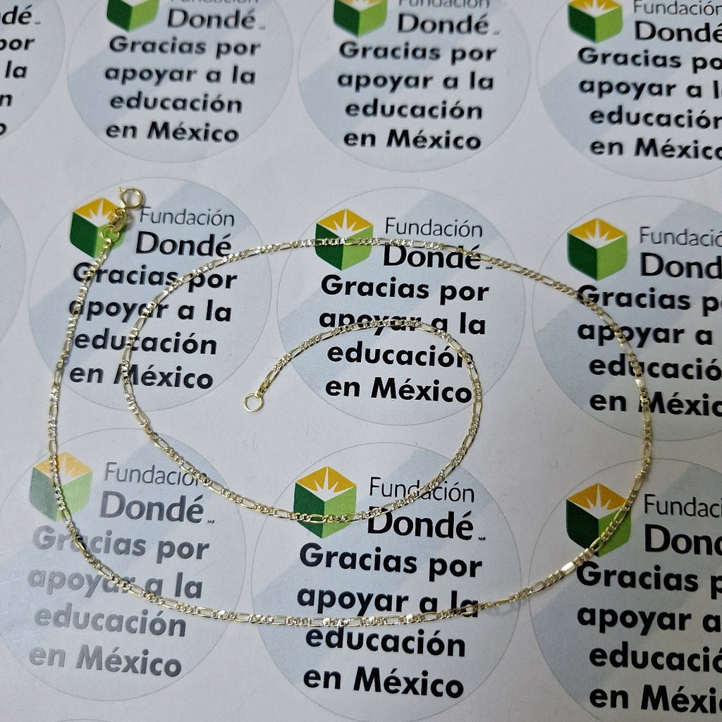 CADENAS CARTIER 3*1 DIAMANTADA ORO 14K 1.9 (NUEVO)