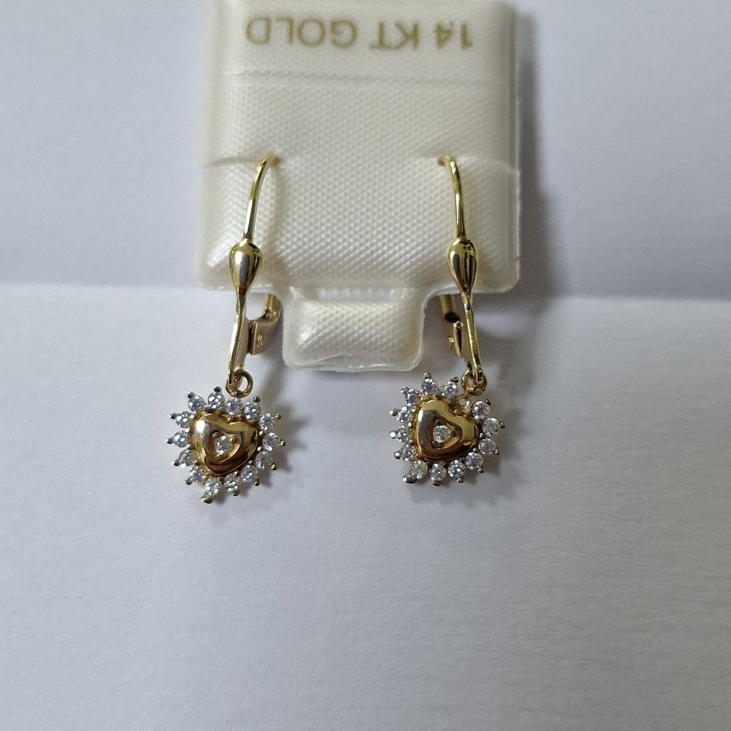 BROQUELES ORO 14K 2 (NUEVO)