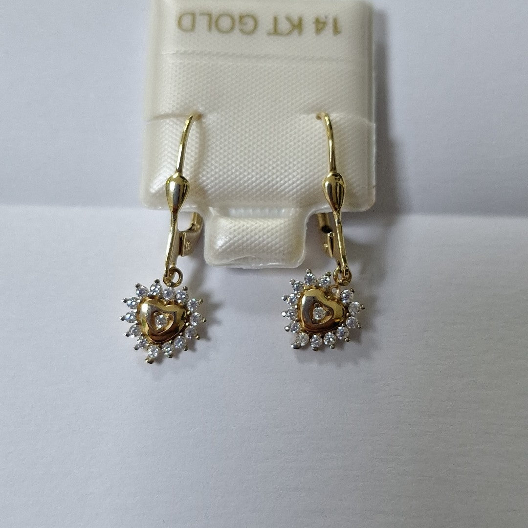 BROQUELES ORO 14K 2 (NUEVO)