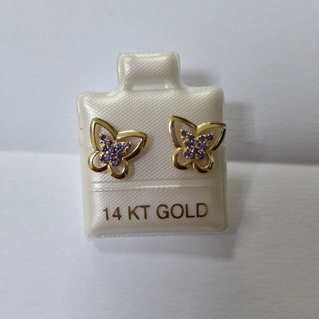 BROQUELES ORO 14K 1.4 (NUEVO)