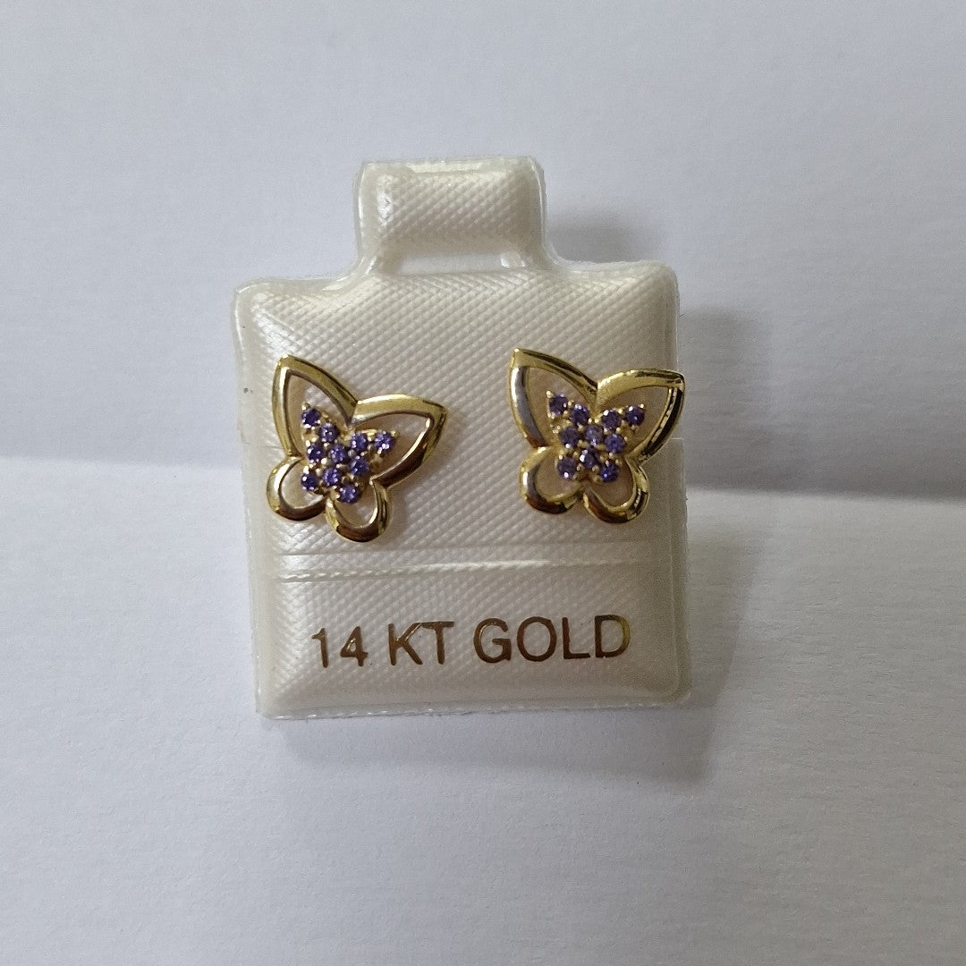 BROQUELES ORO 14K 1.4 (NUEVO)