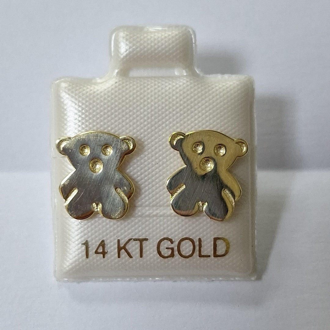 BROQUELES ORO 14K 1.5 (NUEVO)