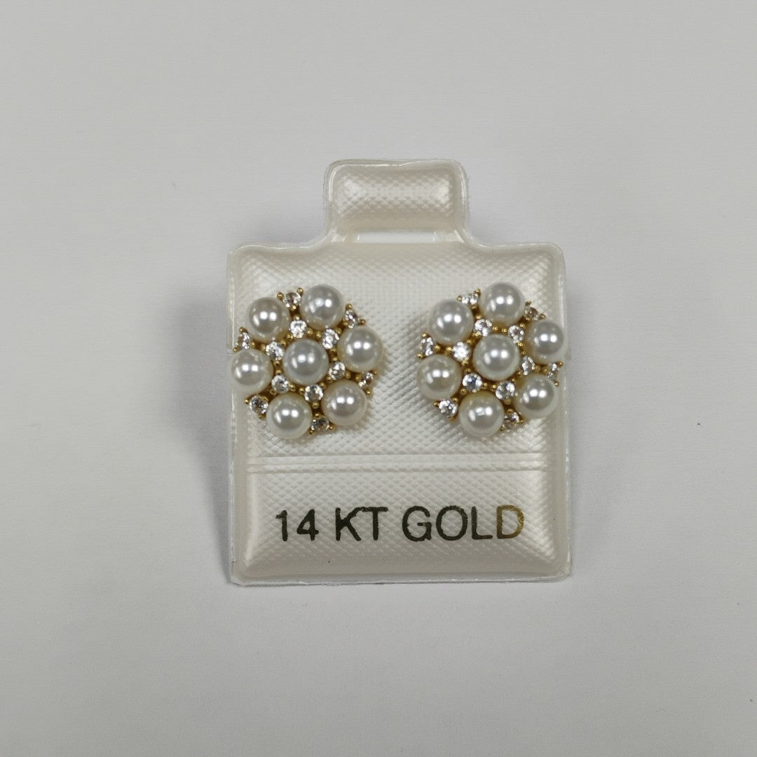 BROQUELES ORO 14K 2.5 (NUEVO)