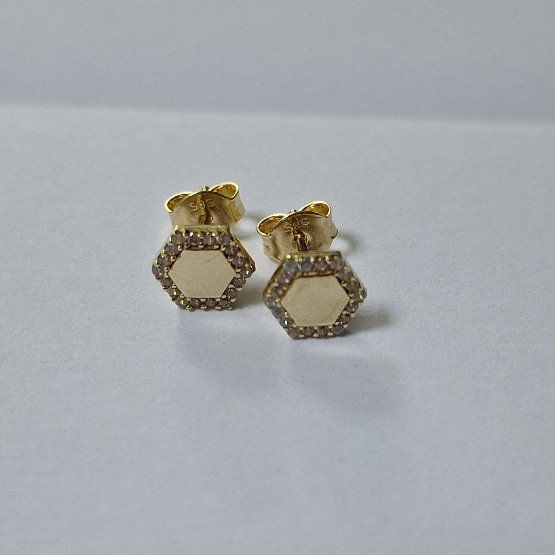 BROQUELES ORO 14K 1.4 (NUEVO)