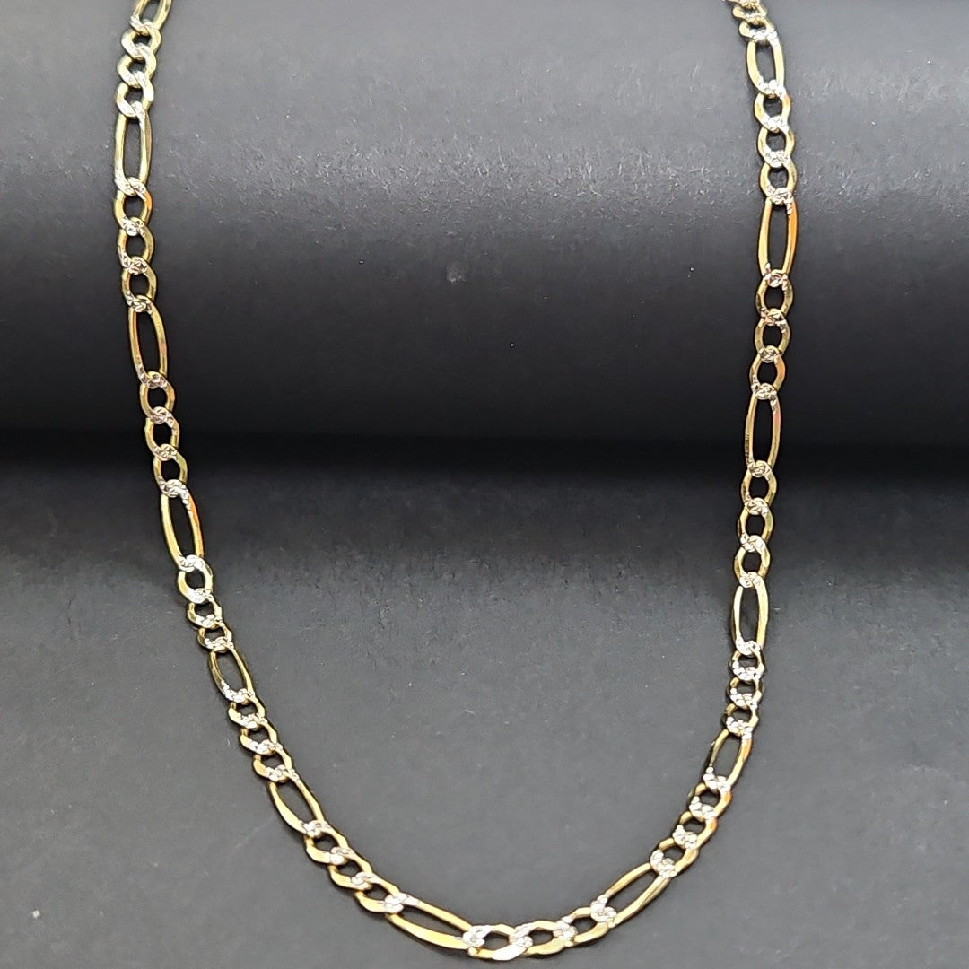 CADENAS CARTIER 3*1 DIAMANTADA ORO 10K 6.6 (NUEVO)