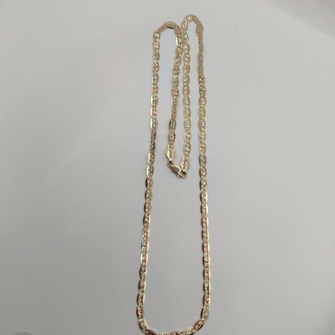 CADENAS VALENTINA/ESPEJO ORO 10K 8.1 (NUEVO)