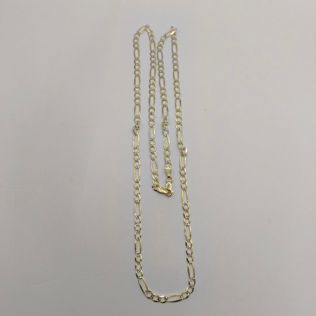 CADENAS CARTIER 3*1 DIAMANTADA ORO 10K 6.5 (NUEVO)