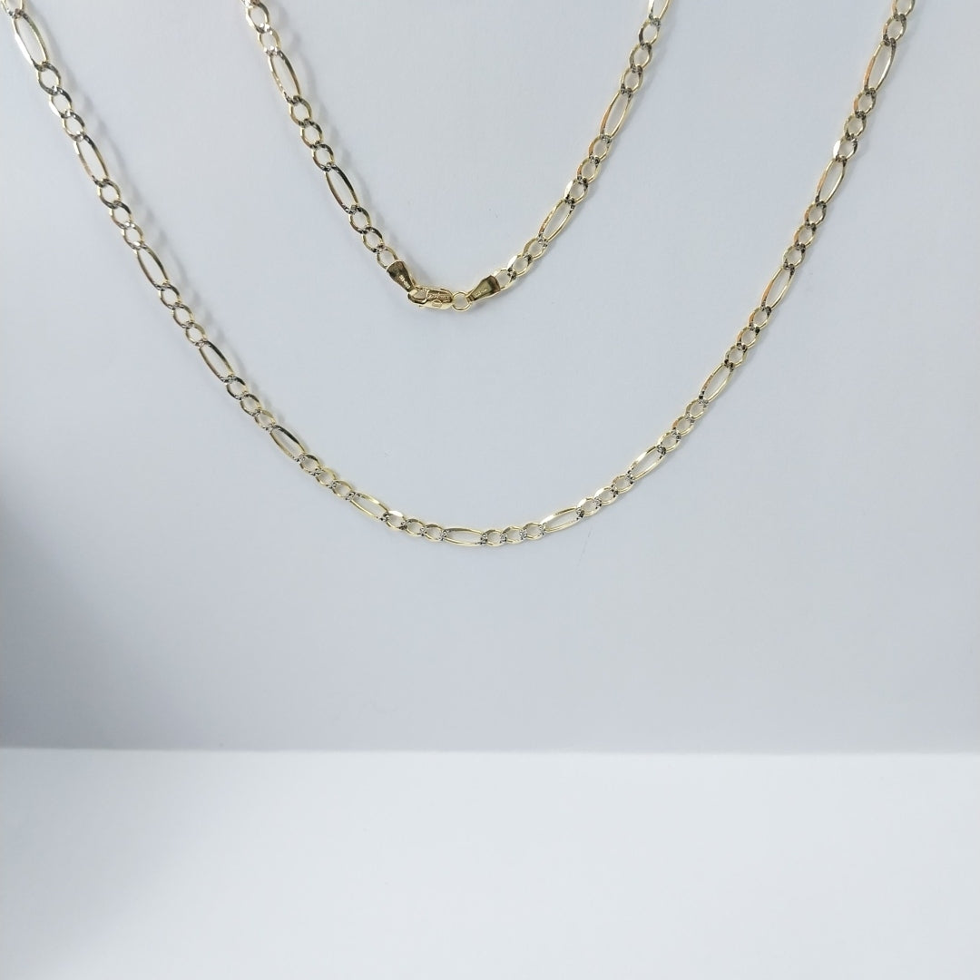 CADENAS CARTIER 3*1 DIAMANTADA ORO 14K 8.5 (NUEVO)