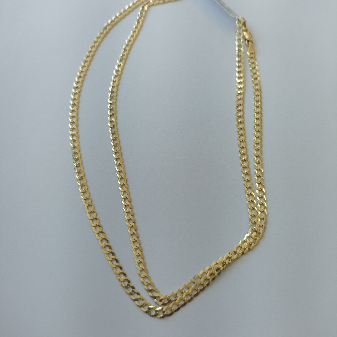 CADENAS BARBADA AMARILLA ORO 14K 8 (NUEVO)