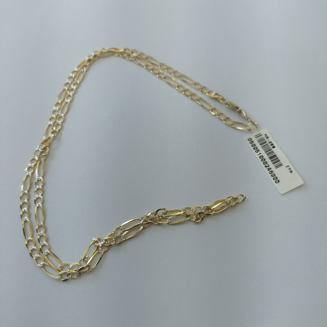CADENAS CARTIER 3*1 DIAMANTADA ORO 14K 7.2 (NUEVO)