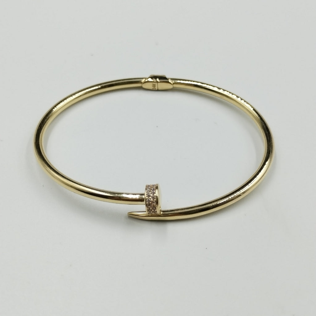 PULSERA CLAVO ORO 14K 7.8 (NUEVO)