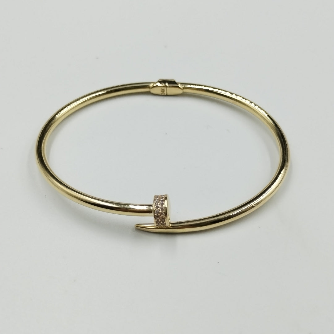 PULSERA CLAVO ORO 14K 7.8 (NUEVO)