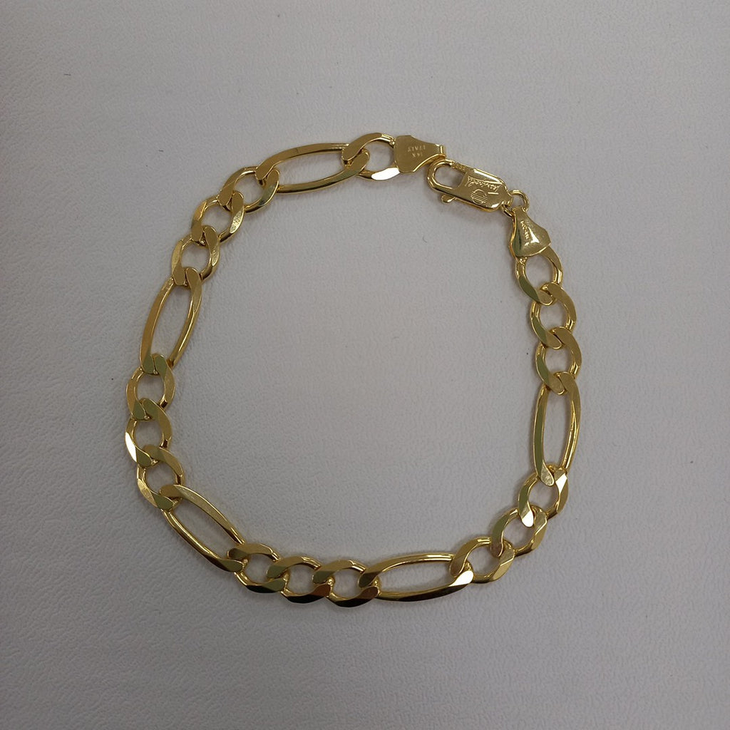 PULSERAS CABALLERO CARTIER 3*1 AMARILLA ORO 14K 12.4 (NUEVO)