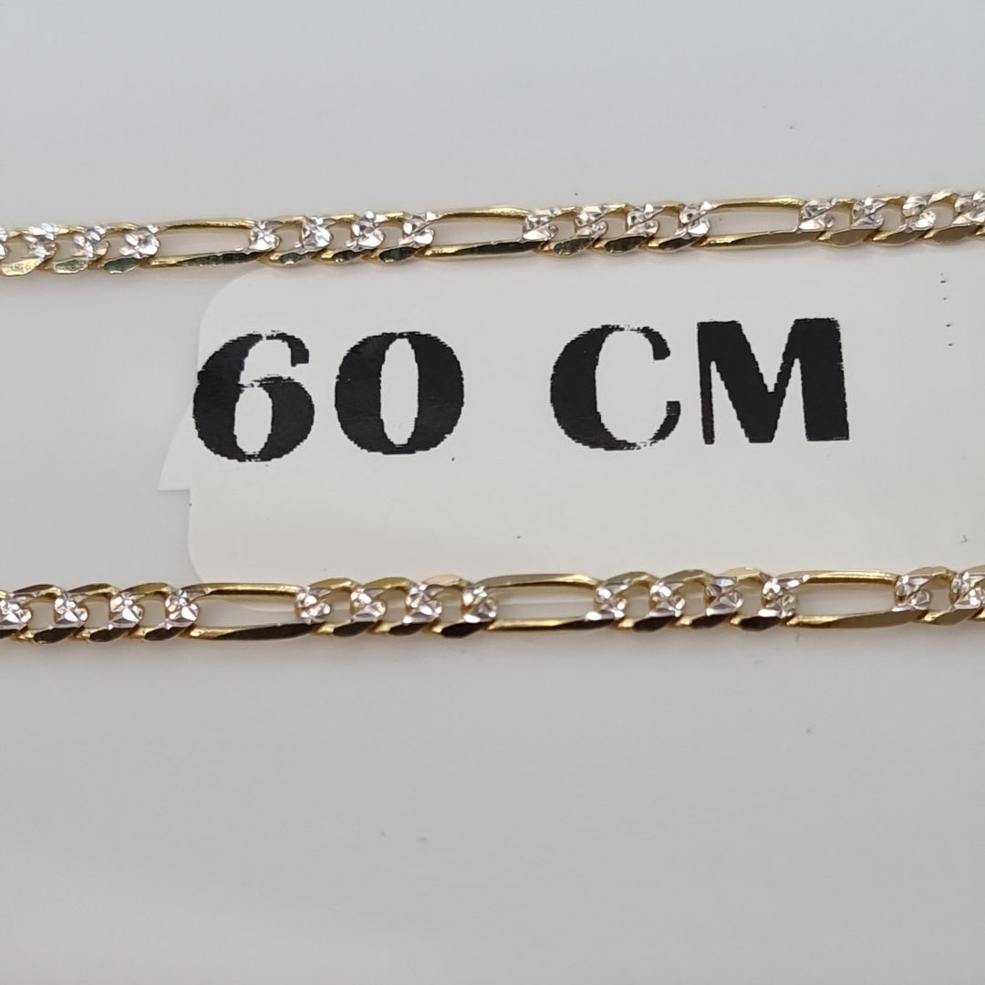 CADENAS CARTIER 3*1 DIAMANTADA ORO 14K 5.5 (NUEVO)