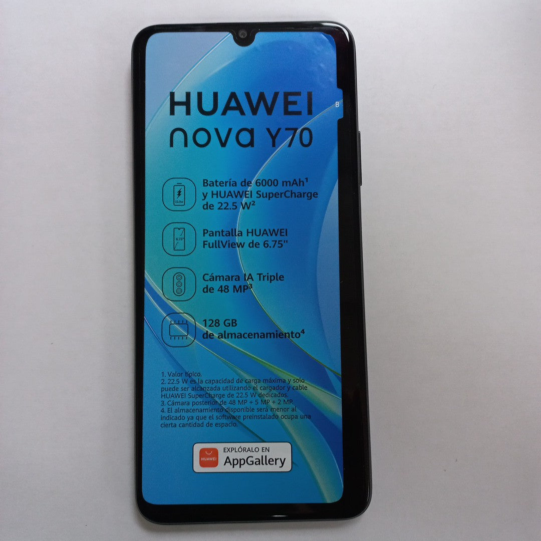 CELULAR HUAWEI NOVA Y70 MGA-LX3 128 GB 4 GB RAM (SEMINUEVO)
