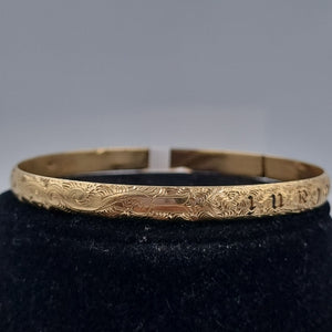 PULSERA RIGIDA ORO 14 K 19,10 GRMS (SEMINUEVO)