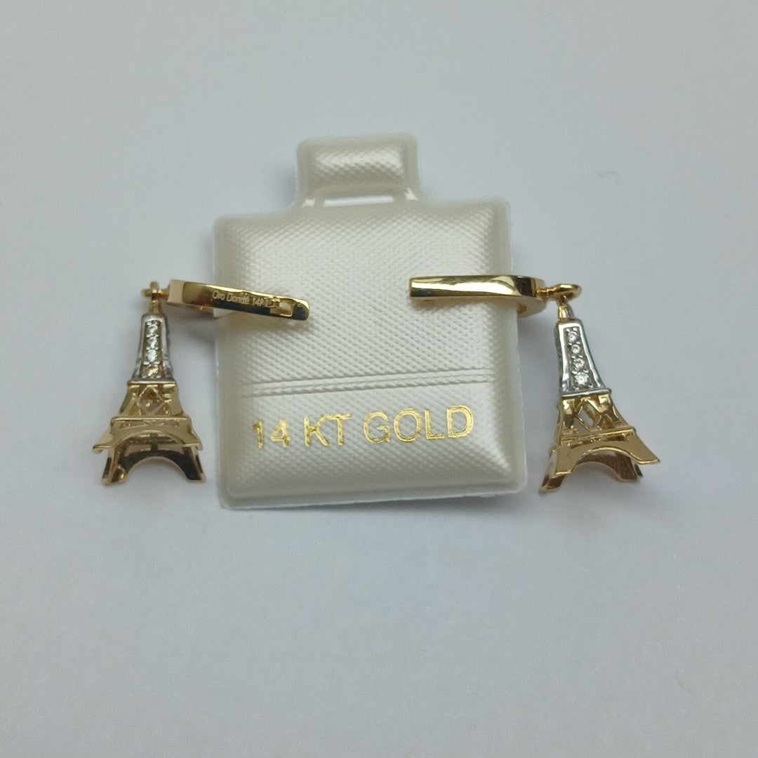 BROQUELES ORO 14K 3.4 (NUEVO)