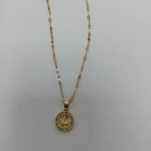 CADENA,MEDALLA RELIGIOSA ORO 10 K 1,50 GRMS (SEMINUEVO)