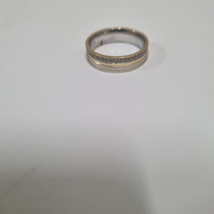 ARGOLLA. ORO, ORO BLANCO. 14 K 4.7 GRMS (SEMINUEVO)