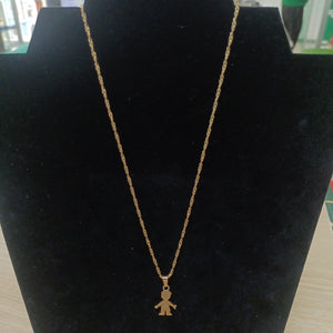 CADENA, DIJE. ORO. 14 K 5.9 GRMS (SEMINUEVO)