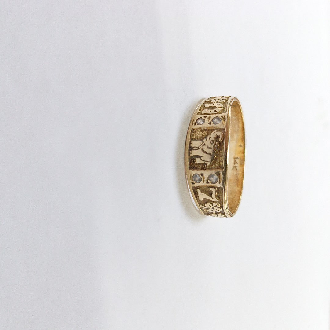 ARGOLLA DE LA SUERTE ORO 14 K 2,90 GRMS (SEMINUEVO)