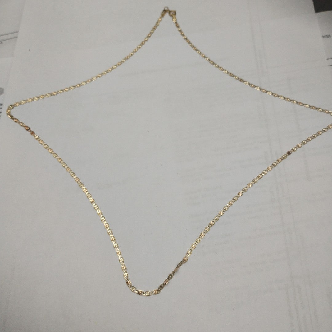CADENA. ORO COMBINADO. 10 K 3.2 GRMS (SEMINUEVO)