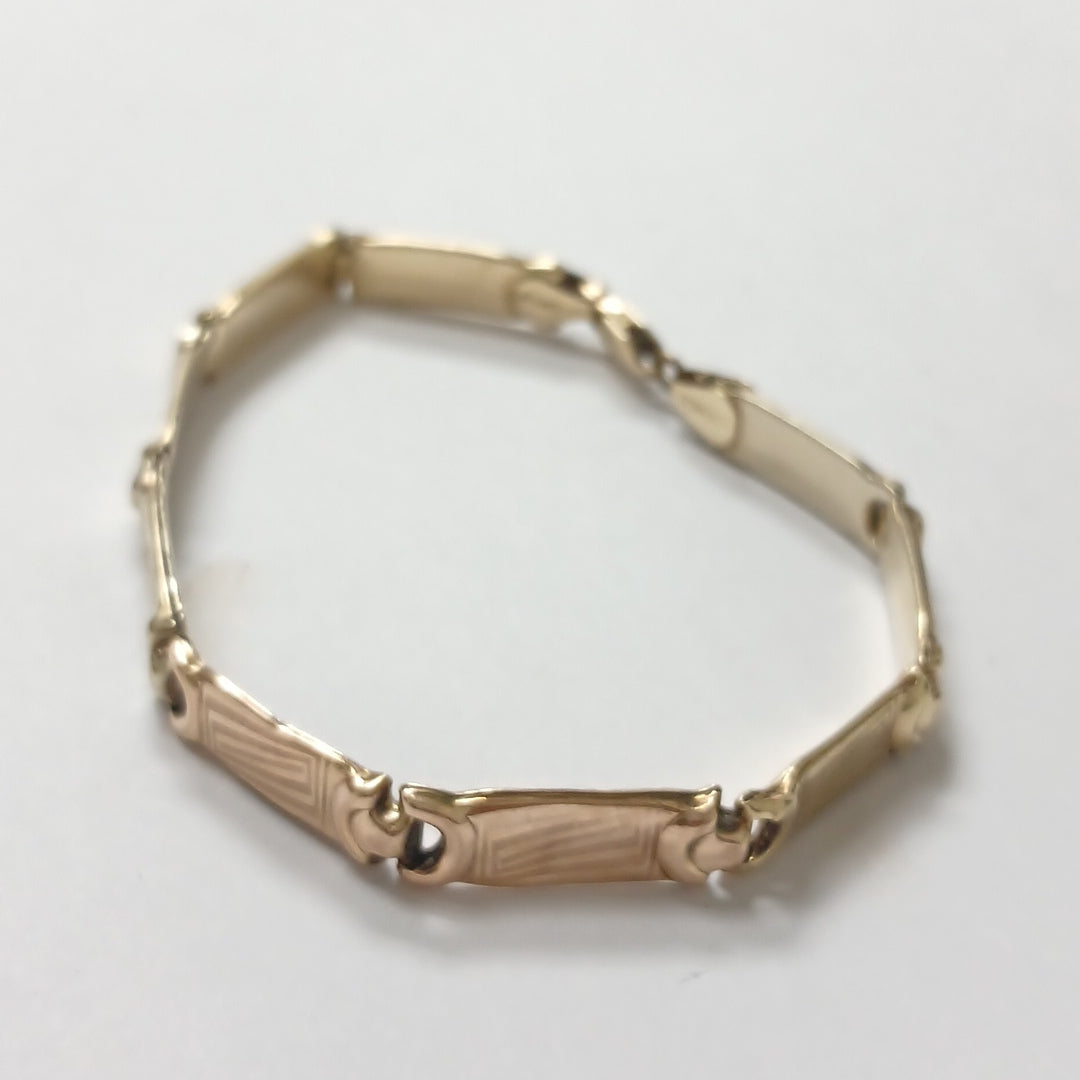 PULSERA ORO,ORO COMBINADO 10 K 7,50 GRMS (SEMINUEVO)