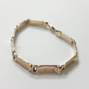 PULSERA ORO,ORO COMBINADO 10 K 7,50 GRMS (SEMINUEVO)