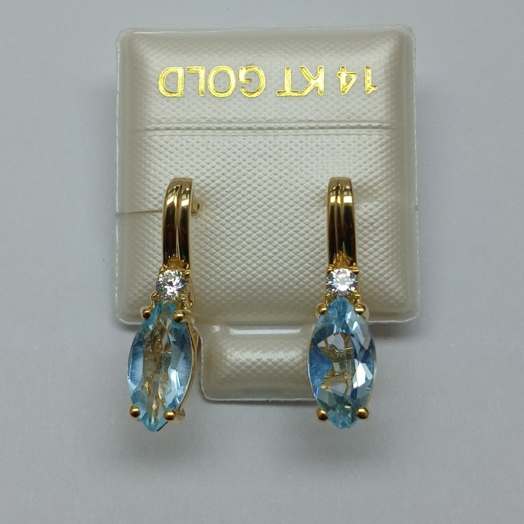 BROQUELES ORO 14K 3.7 (NUEVO)