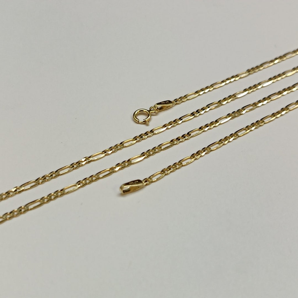 CADENAS CARTIER 3*1 AMARILLA ORO 14K 3.3 (NUEVO)