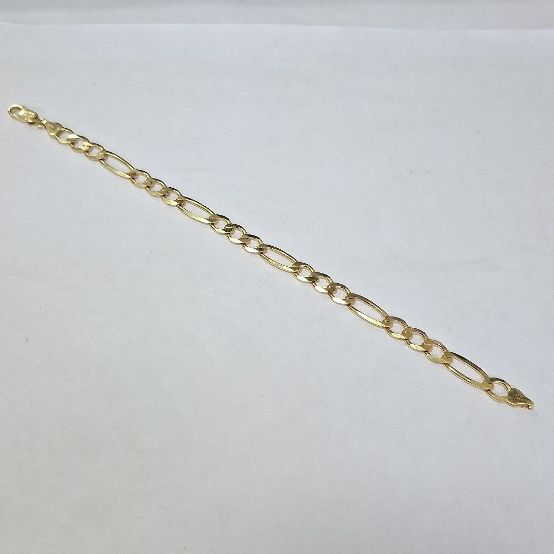 PULSERAS CABALLERO CARTIER 3*1 AMARILLA ORO 14K 12.2 (NUEVO)