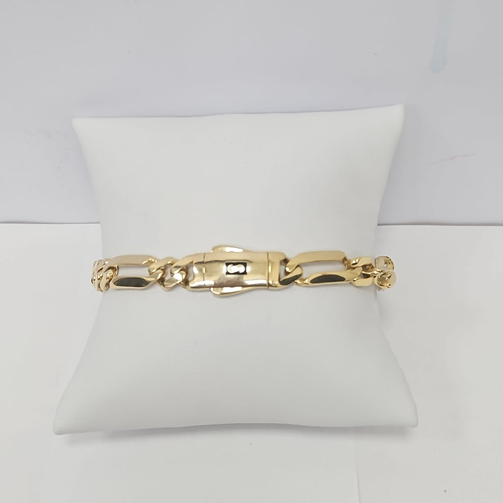 PULSERA CABALLERO MONACO ORO 14K 10.1 (NUEVO)
