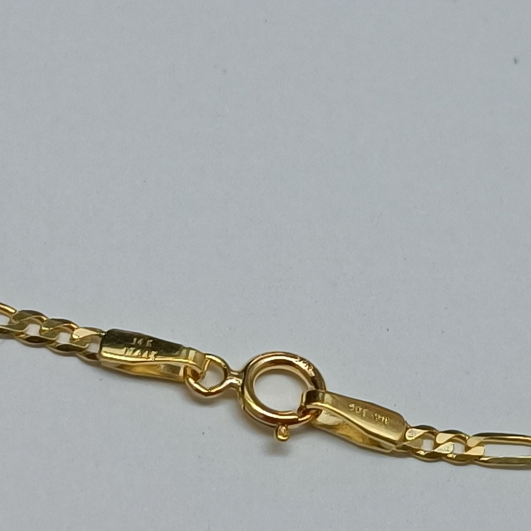 CADENAS CARTIER 3*1 AMARILLA ORO 14K 3.6 (NUEVO)