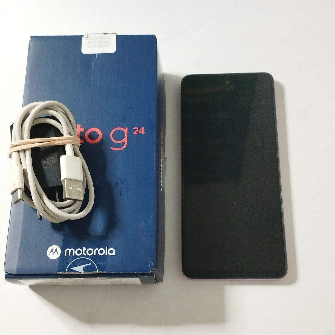 CELULAR MOTOROLA MOTO G24 XT2423-1 (2024) 256 GB 4 GB RAM (SEMINUEVO)